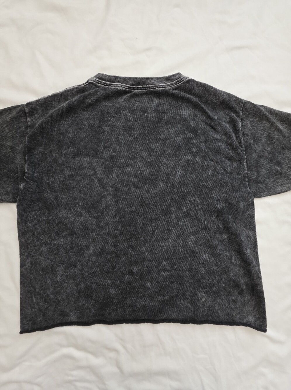 Acid-wash Black Graphic Tee‎ Skeleton Rose Skateboarding Skate of Mind Retro XS - Picture 4 of 7